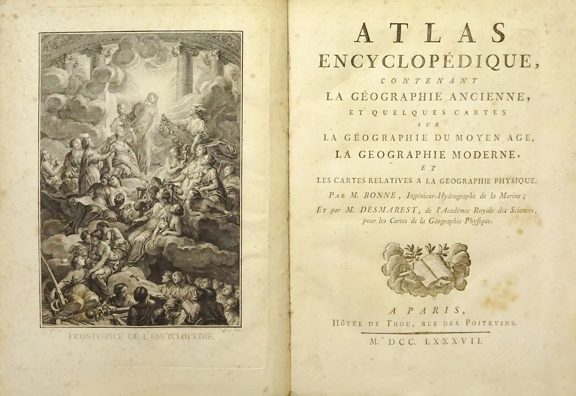 Bonne, Rigobert – Desmarest, Nicolas: Atlas Encyclopédique, contenant la géographie ancienne