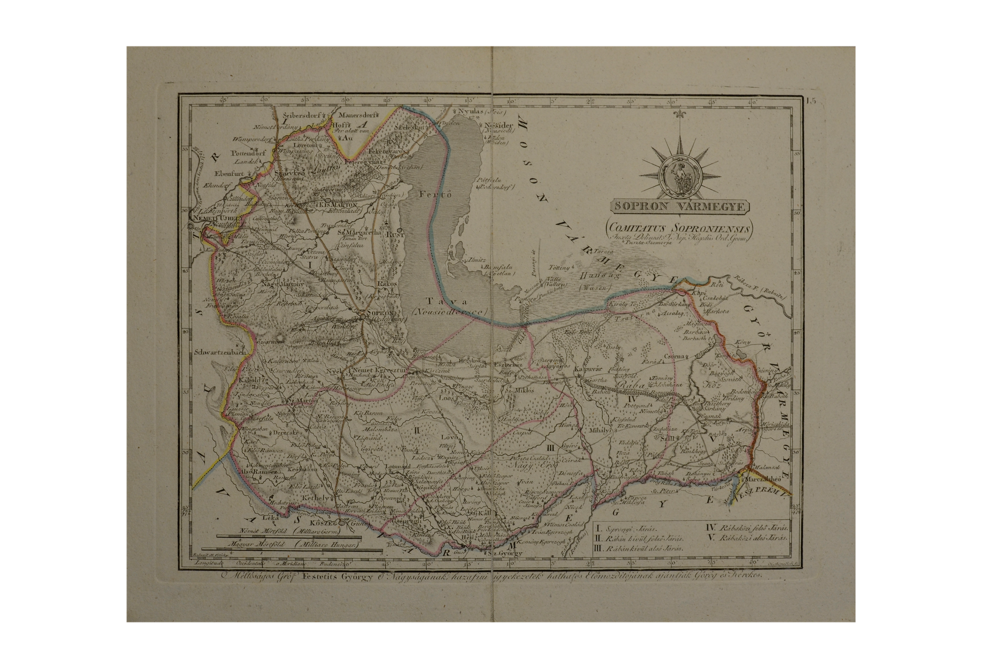 Görög Demeter: Sopron Vármegye - Comitatus Soproniensis - Fertő-tó, Kőszeg