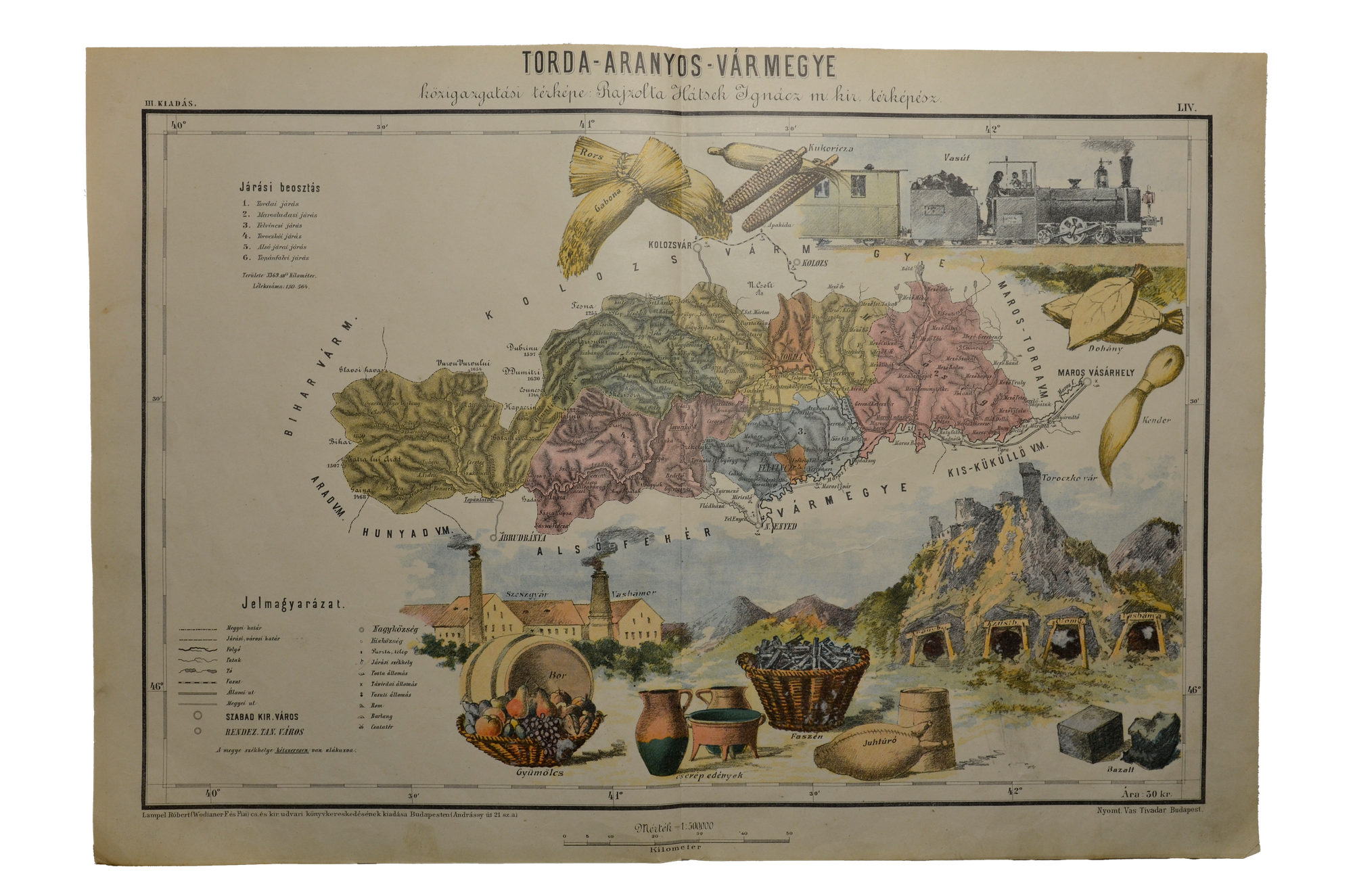 Hátsek Ignác: Torda-Aranyos vármegye - Torda, Felvincz, Toroczkó