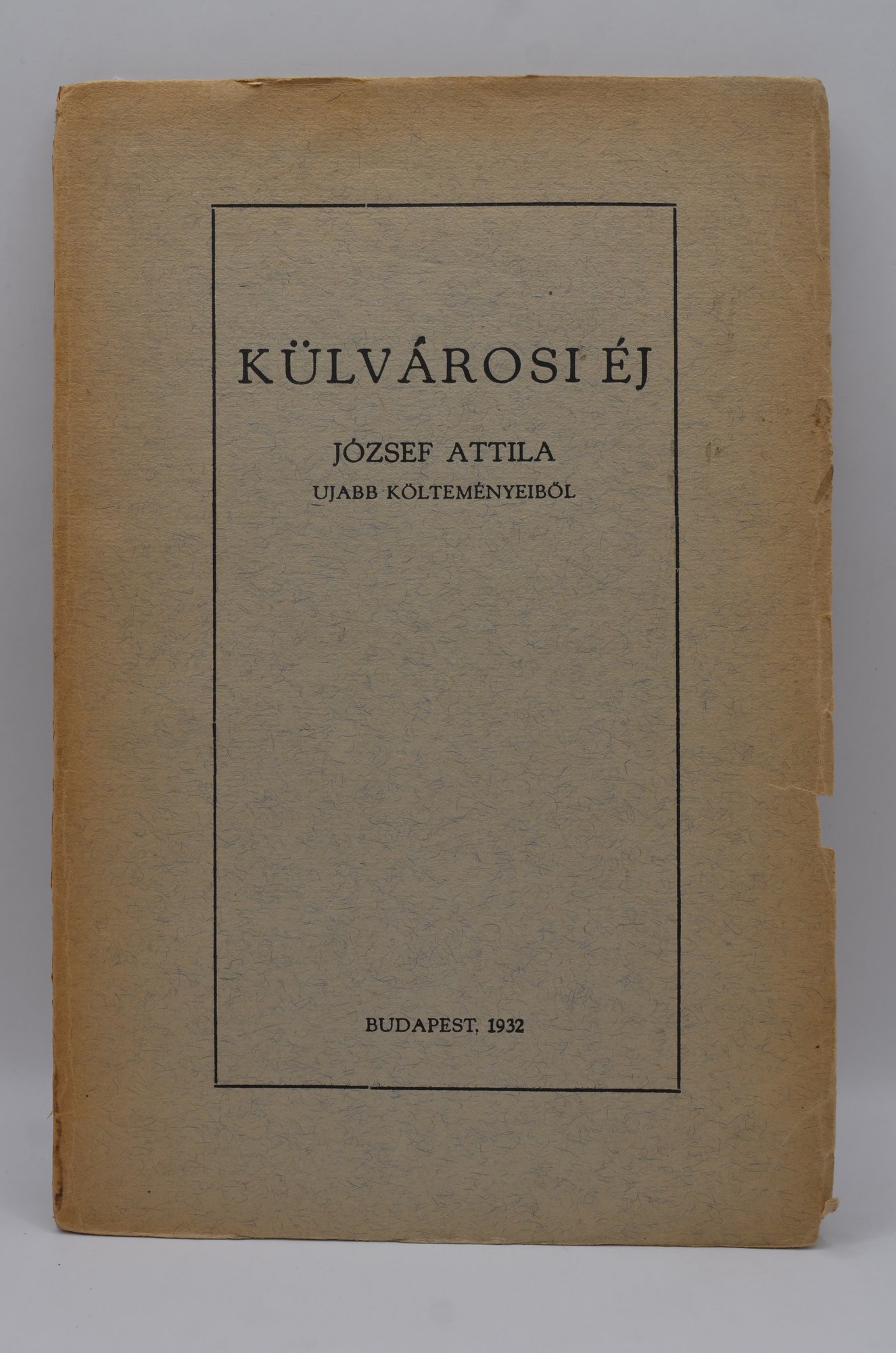 József Attila: Külvárosi éj