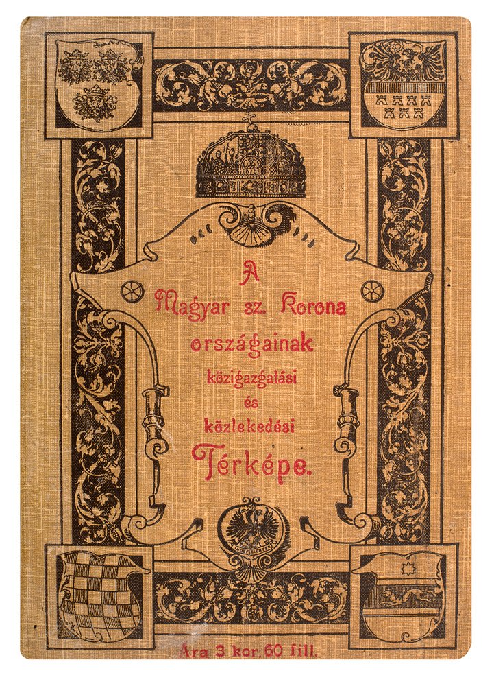 A Magyar Szent Korona Országainak közigazgatási és közlekedési térképe