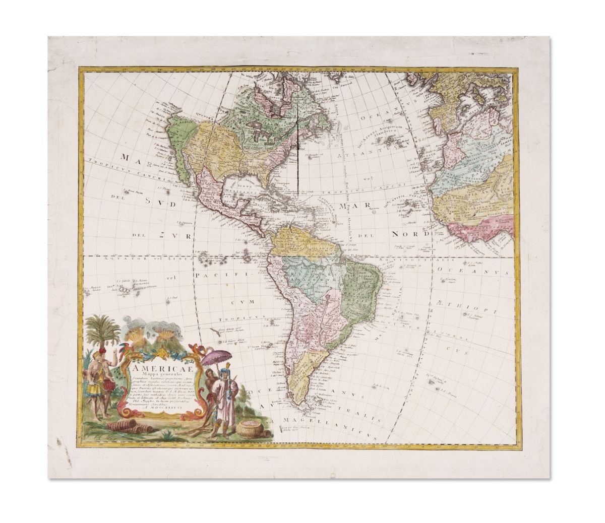 Homann Heredibus: Americae Mappa generalis