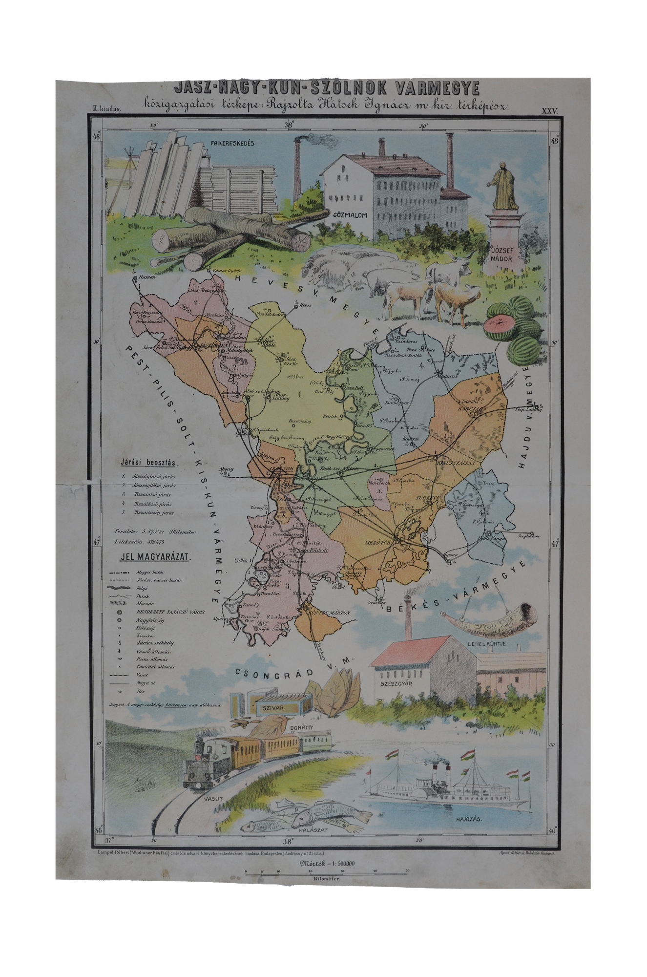 Hátsek Ignác: Jász-Nagykun-Szolnok vármegye - Jászberény, Karczag, Mezőtúr