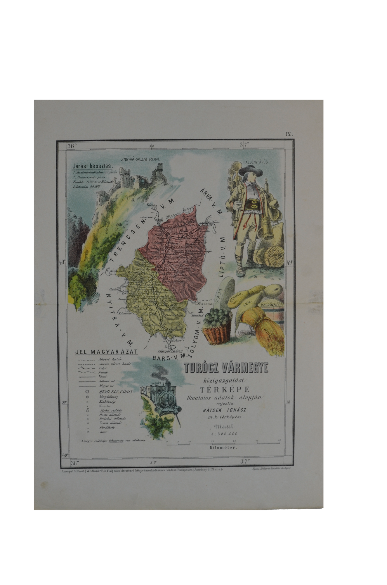 Hátsek Ignác: Turócz vármegye - Stubnyafürdő, Turóczszentmárton