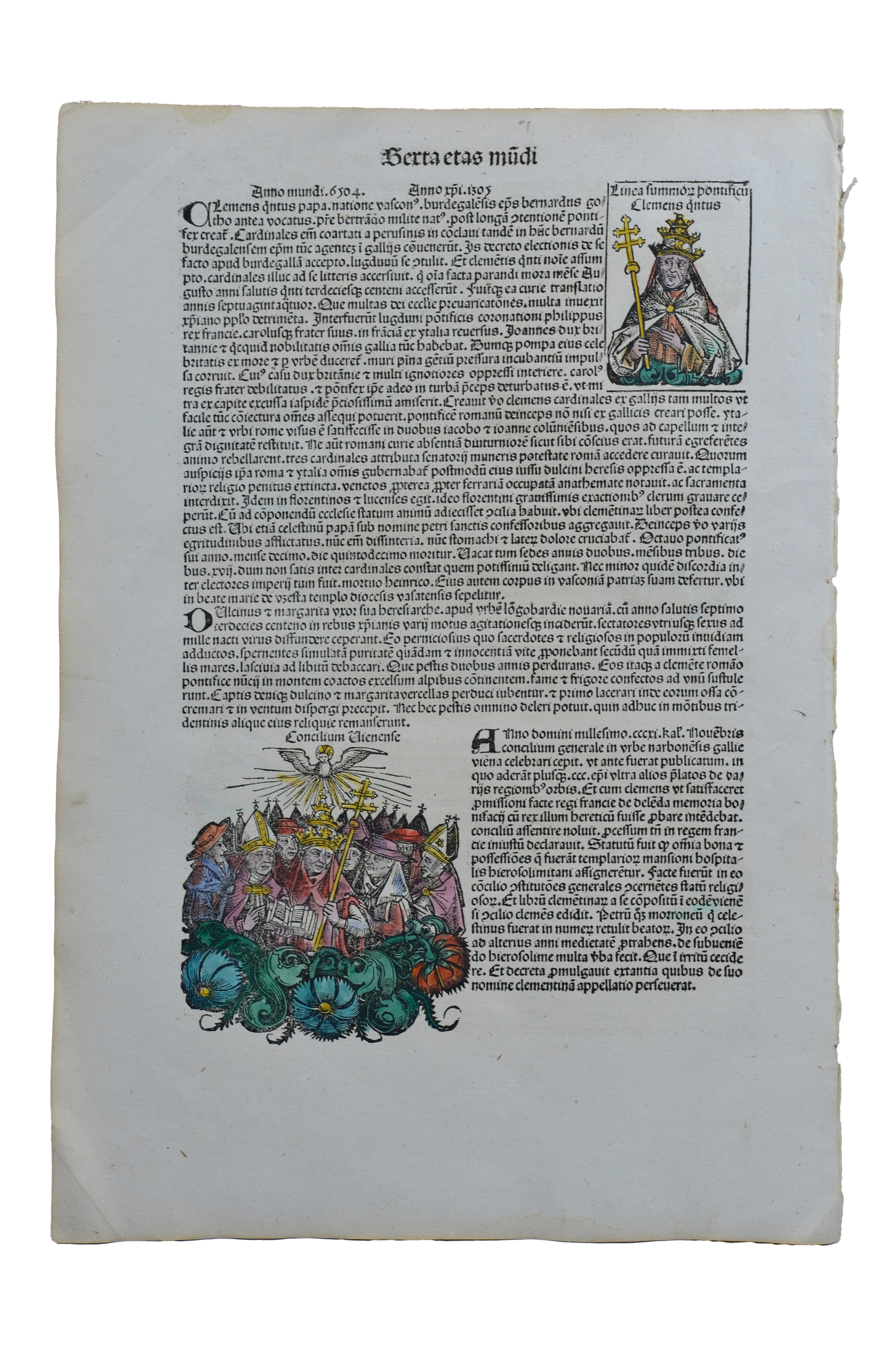 Hartmann Schedel: Liber Chronicarum CCXXI. - Bécsi Zsinat -