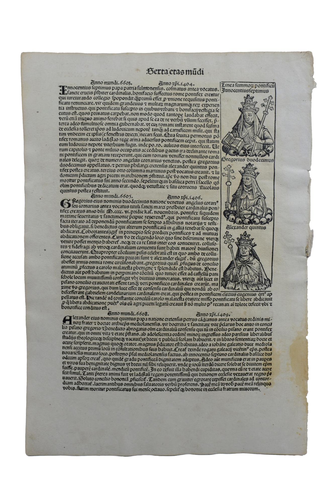 Hartmann Schedel: Liber Chronicarum CCXXXV - Nápolyi László magyar trónkövetelő -