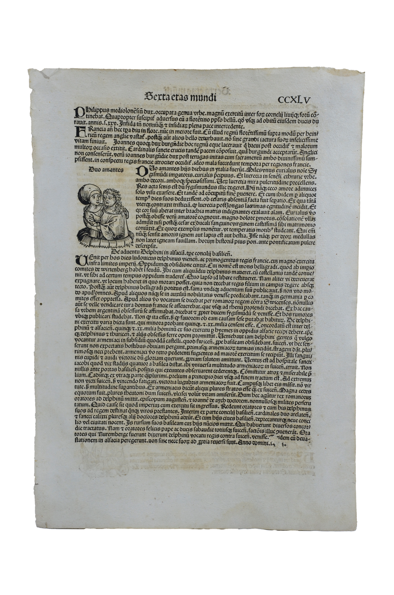 Hartmann Schedel: Liber Chronicarum CCXLV - Rómeo és Júlia -