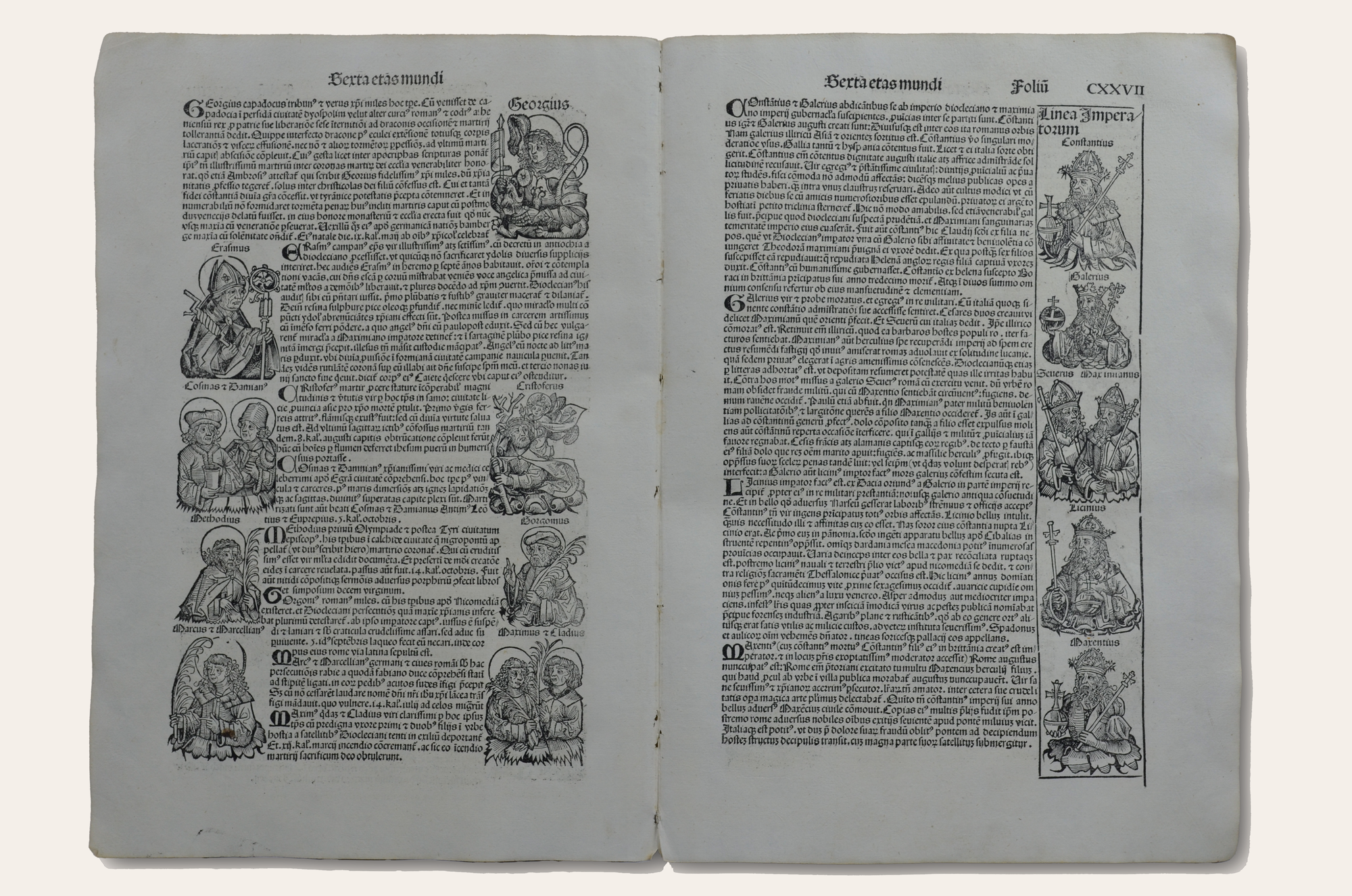 Hartmann Schedel: Liber Chronicarum CXXIIII. & CXXVII. Ív