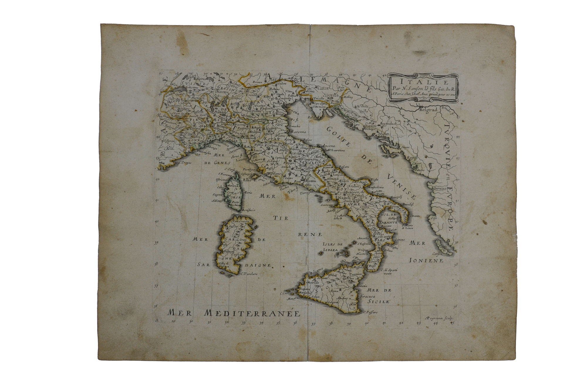 Nicolas Sanson: Italie