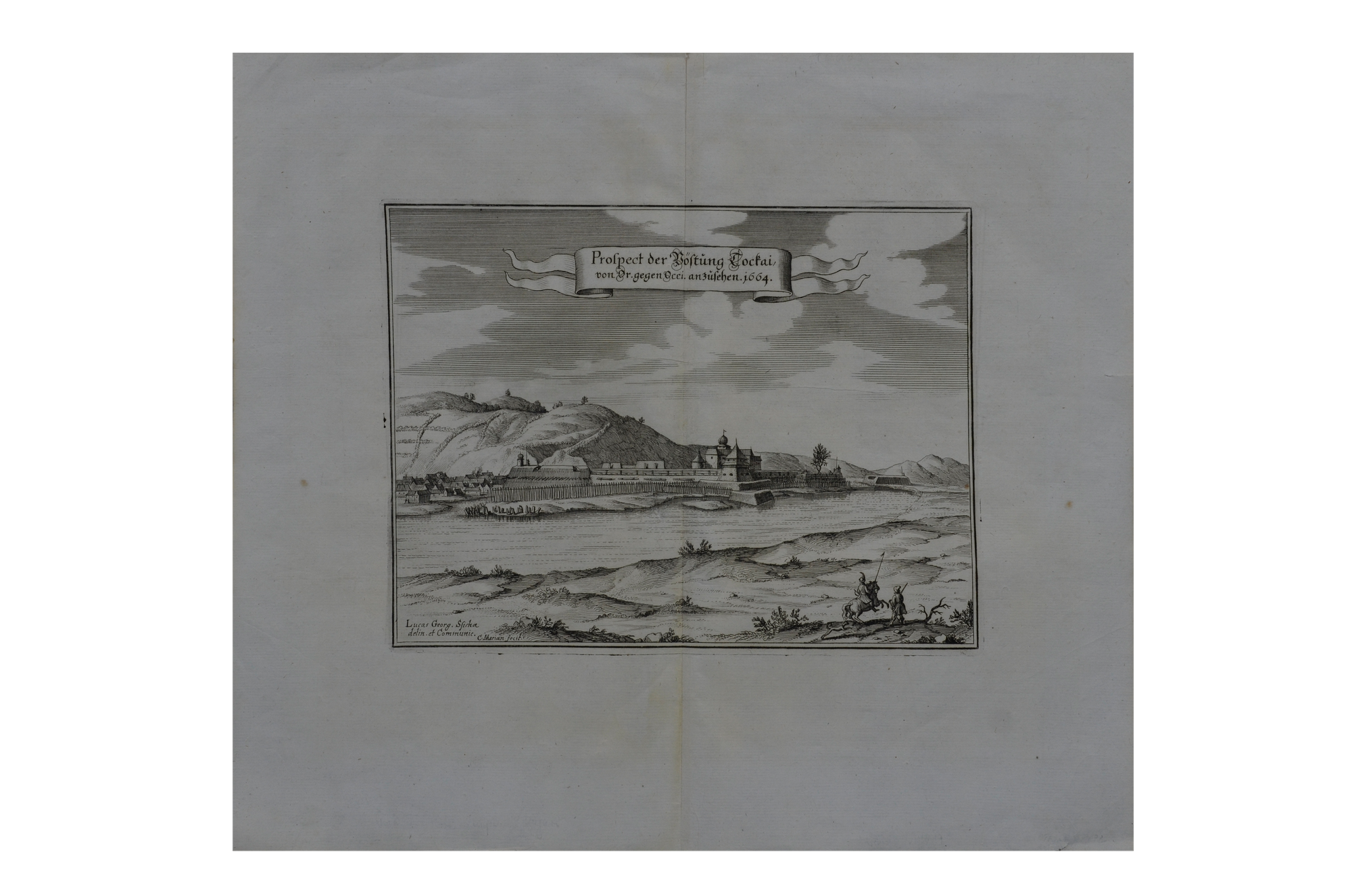 Matthäus Merian: Prospect der Vöstung Tockai