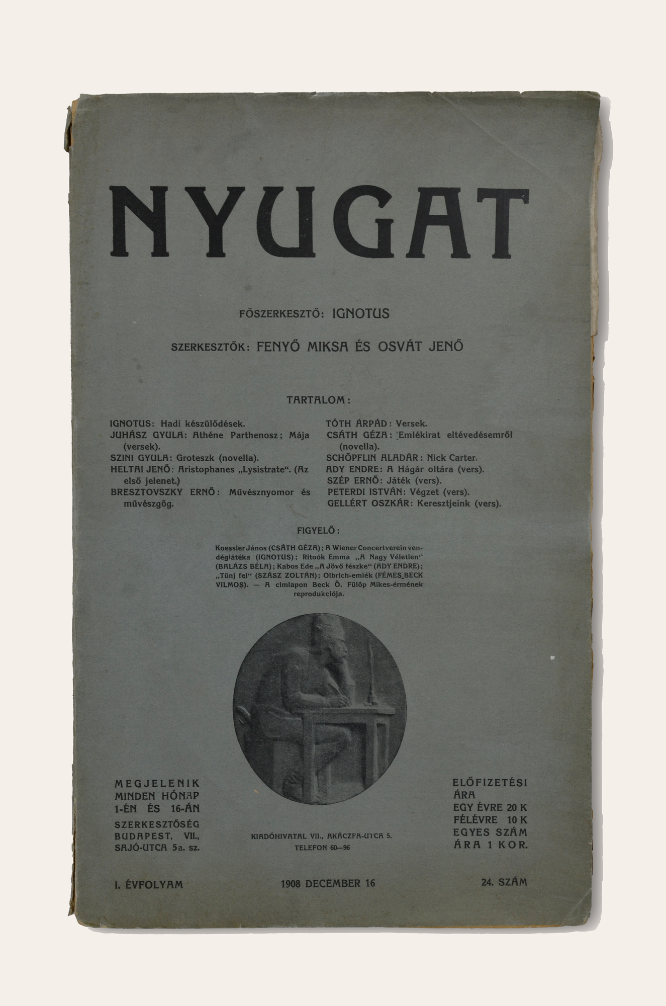 Nyugat I. évfolyam 24. szám