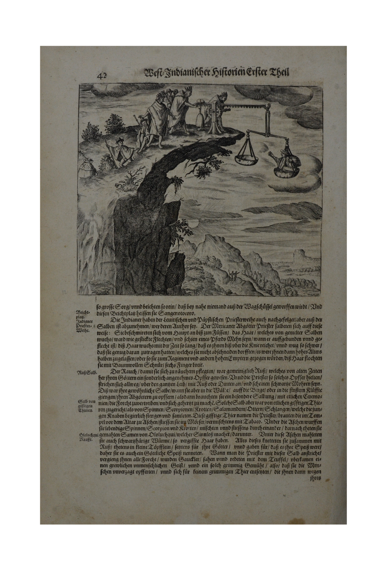 Matthäus Merian: INCAS PUNISHMENTS IN PERU