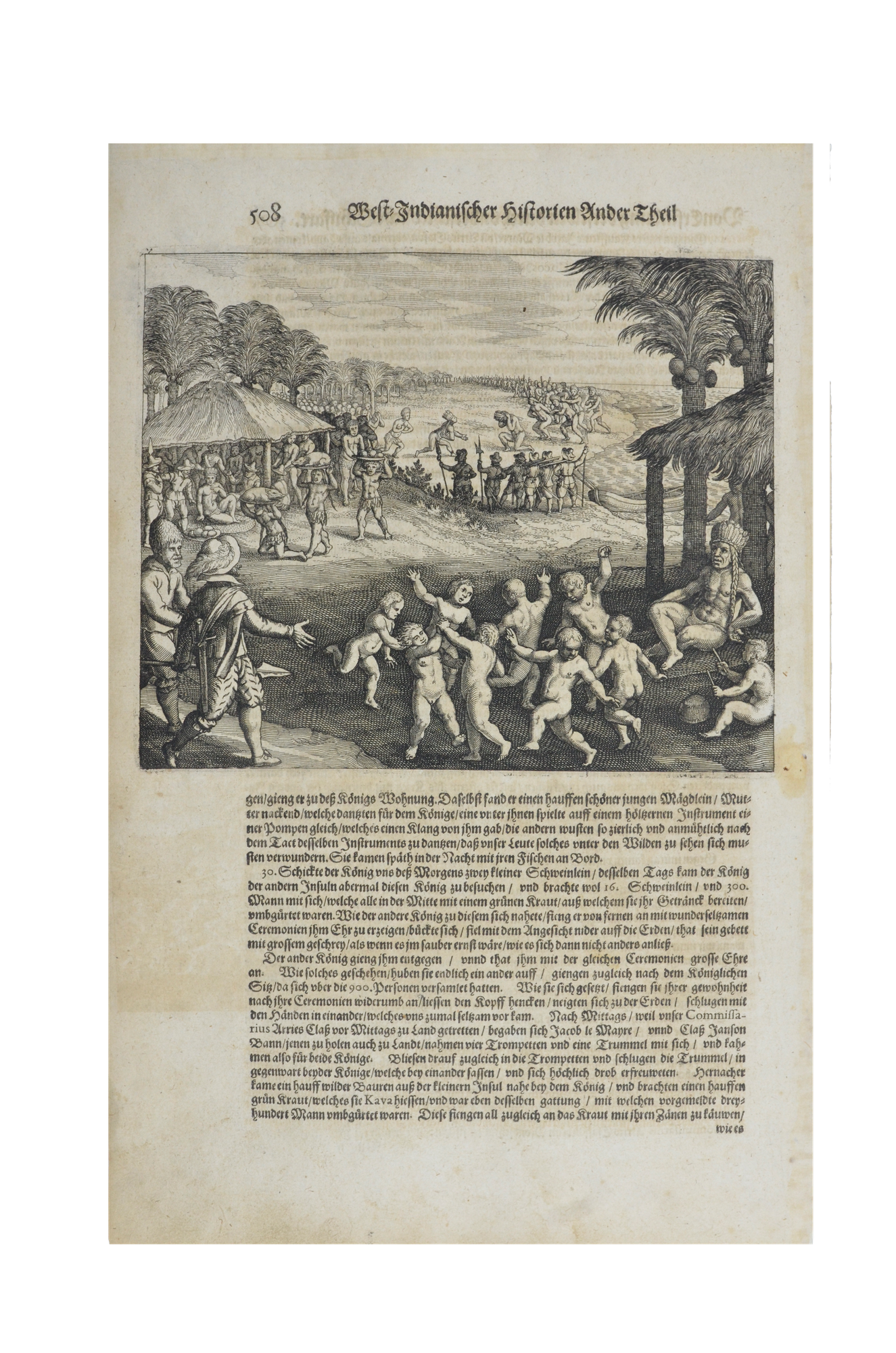 Matthäus Merian: NATIVE KING'S BANQUET