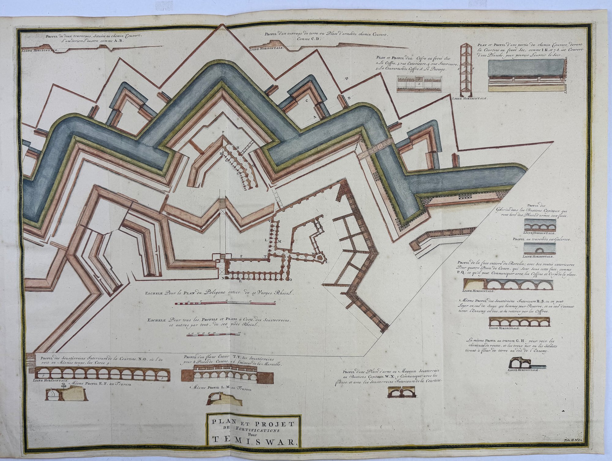 Plan et Projet de Fortifications Pour Temiswar