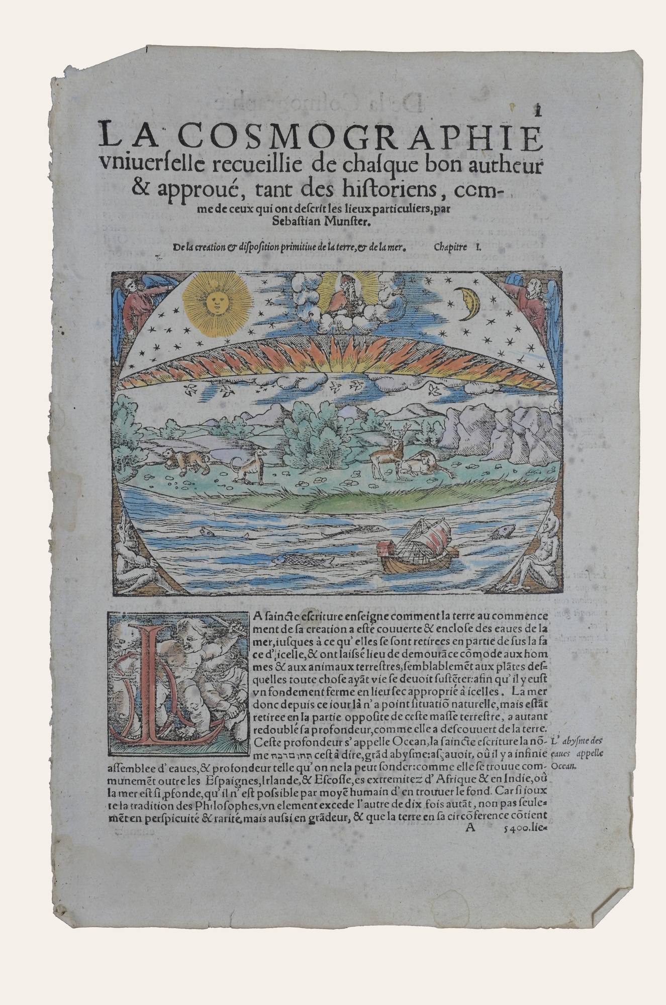 Sebastian Münster: La Cosmographie Universelle Recueillie de Chasque bon Autheur & Approue, tant des Historiens...