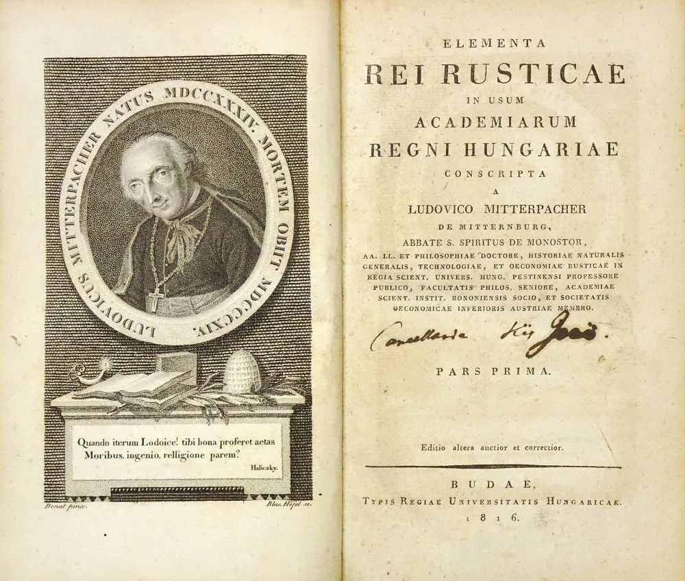Mitterpacher, Ludovico [Lajos]: Elementa Rei Rusticae in usum Academiarum Regni Hungariae