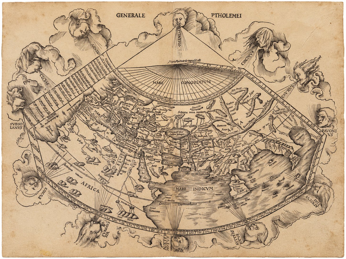 Martin WALDSEEMÜLLER: World - Generale Ptholemei