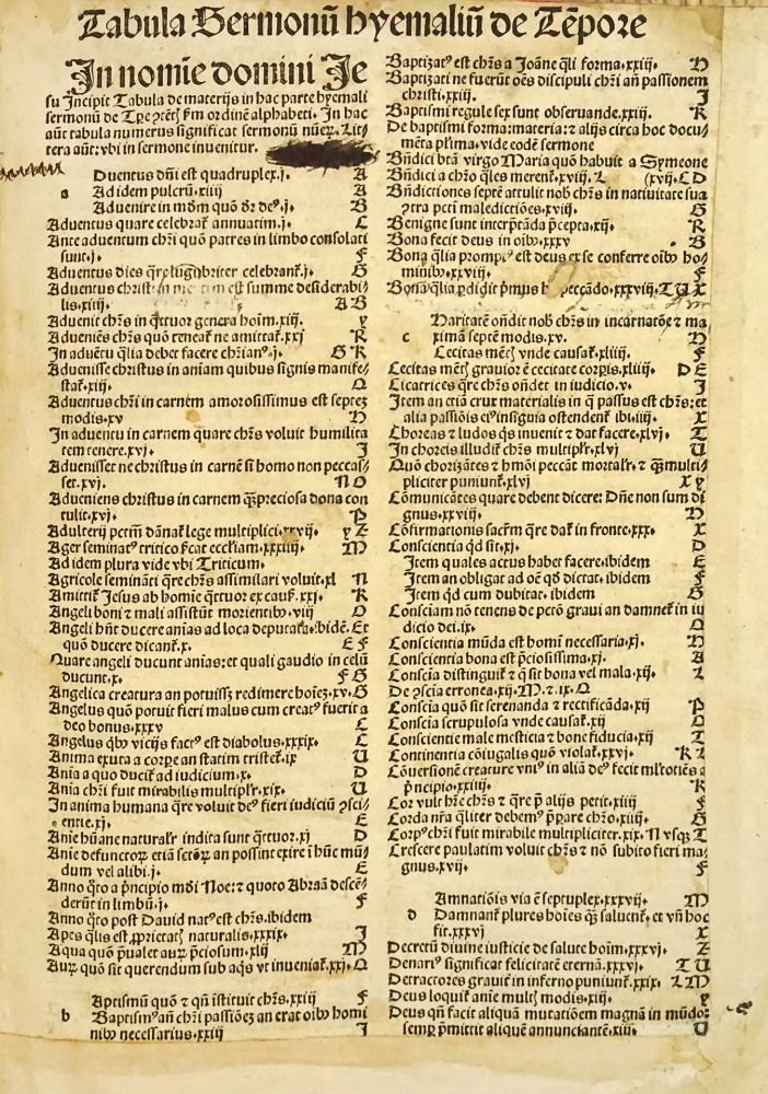 Temesvári Pelbárt: Pomerium Sermonum De Tempore Hyemalium, Estiualium Fratris Pelbarti de Themeswar: sacre pagine professoris