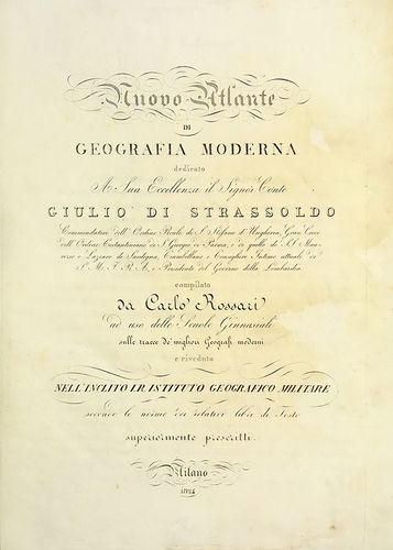 Carlo Rossari: Nouvo Atlante di Geografia Moderna