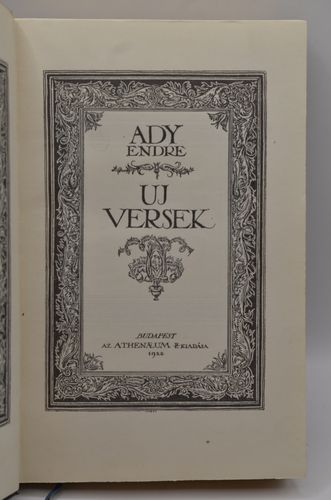 ADY Endre: Új versek