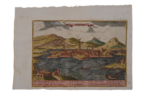 Ercole Scala: Győr látképe - Giavarino -