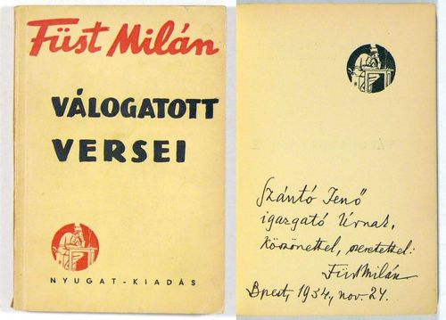 Füst Milán válogatott versei. Első kiadás