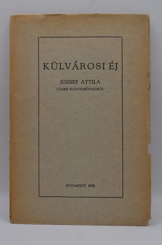 József Attila: Külvárosi éj