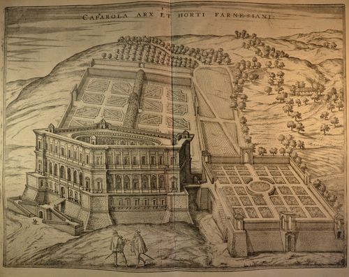 Georg Braun & Frans Hogenberg: Caprarola Arx et Horti Farnesiani