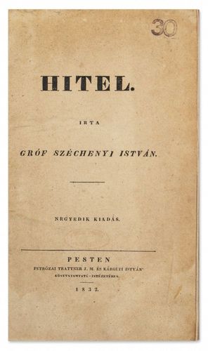 Széchenyi István: Hitel