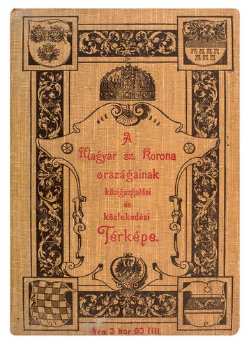 A Magyar Szent Korona Országainak közigazgatási és közlekedési térképe