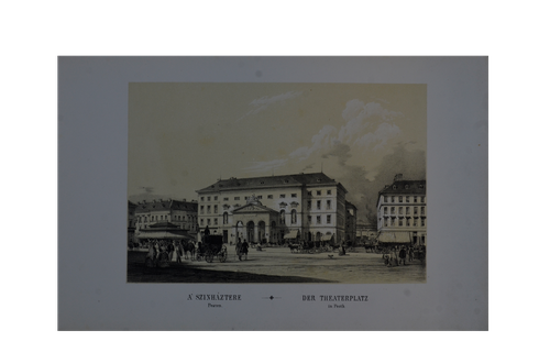Alt Rudolf: A Színháztere Pesten - Der Theaterplatz in Pesth
