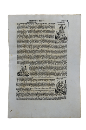 Hartmann Schedel: Liber Chronicarum CCXVI. - I. Habsburg Rudolf -