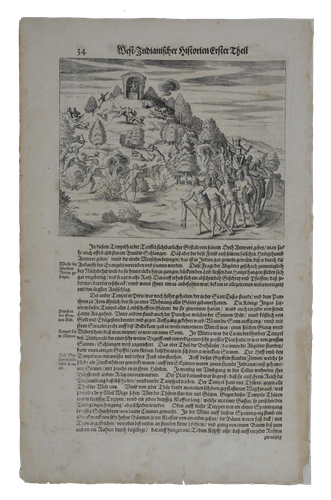 Matthäus Merian: The Aztec methods of hunting game - Cusco -