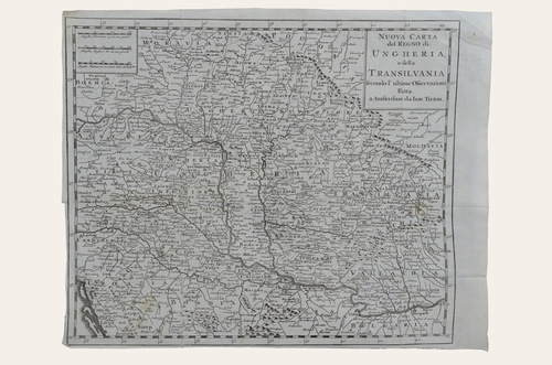 Isaak Tirion: Nouva Carta del Rebno di UNGHERIA e della TRANSILVANIA