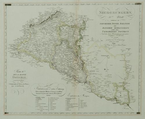 Karl Joseph Kipferling: Niederungern. Blatt IV - Balaton, Somogy, Veszprém, Zala