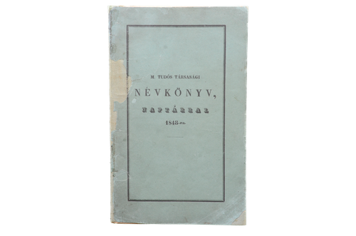 Magyar Tudós Társasági Névkönyv Naptárral 1848-ra