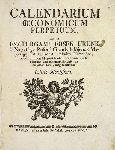 Lippai János: Calendarium Oeconomicum Perpetuum.